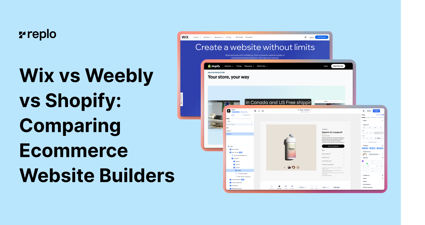 Wix vs Weebly vs Shopify: Comparing Ecommerce Website Builders