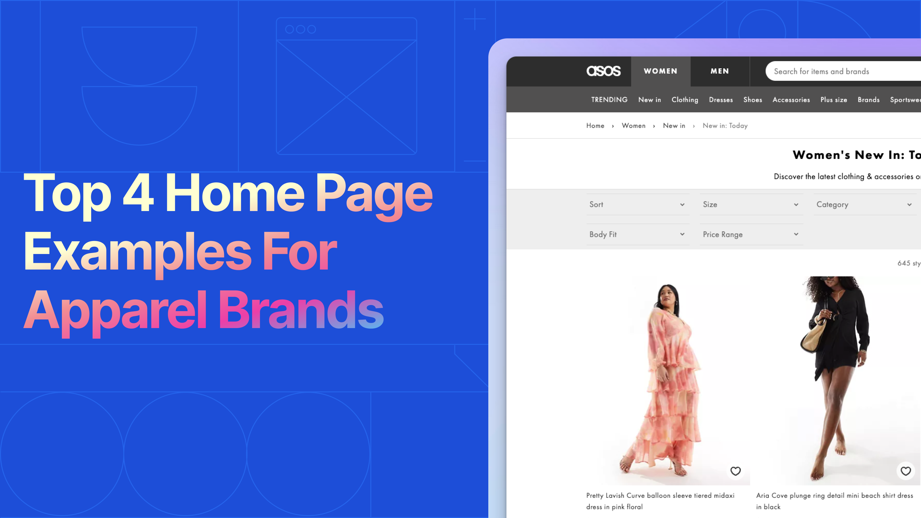Top 4 Favorite Home Page Examples For Apparel Brands