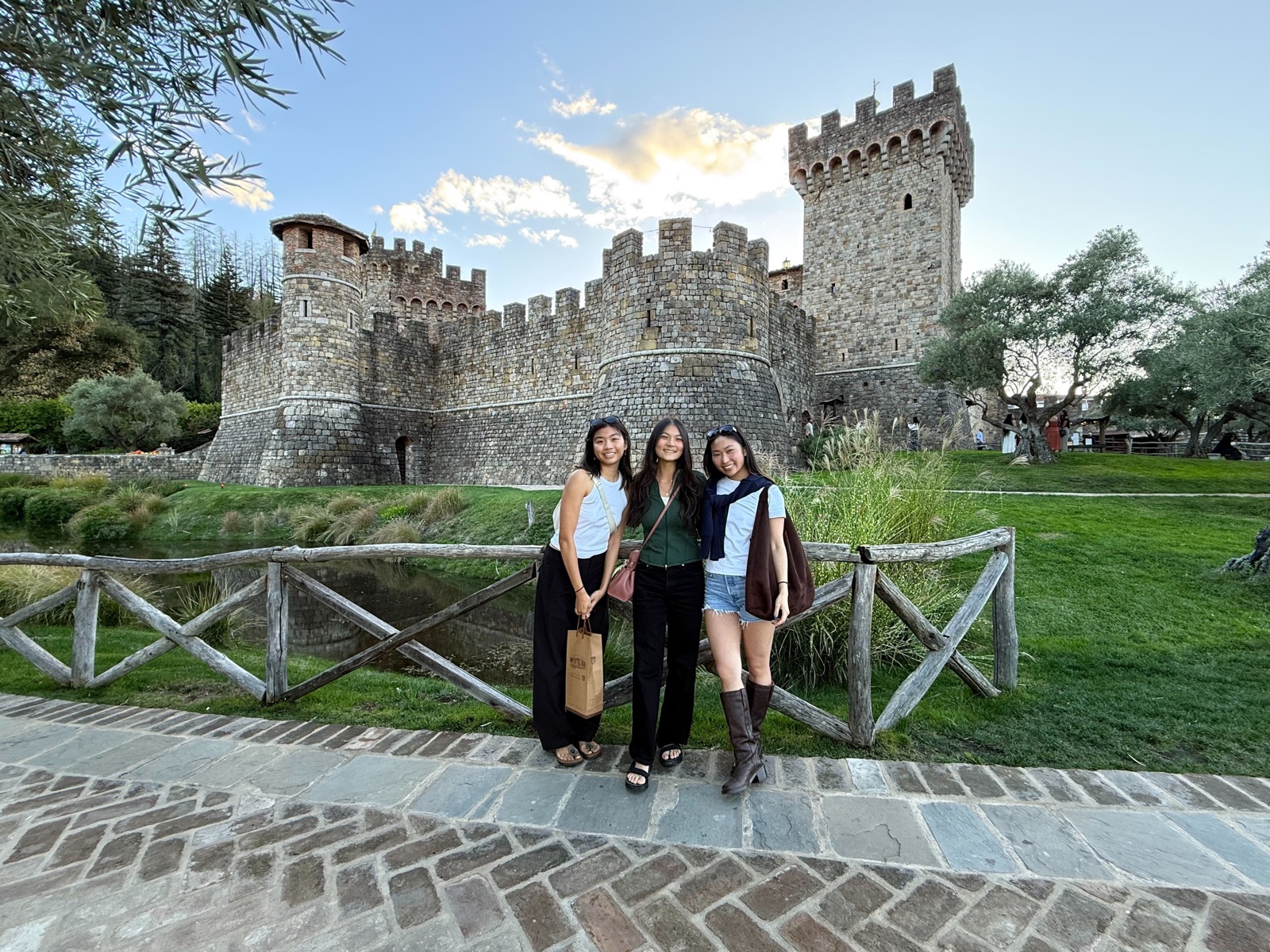 Three Replo teammates visiting Napa together