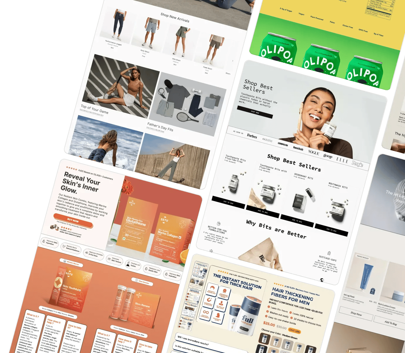 Replo theme builder Shopify template library